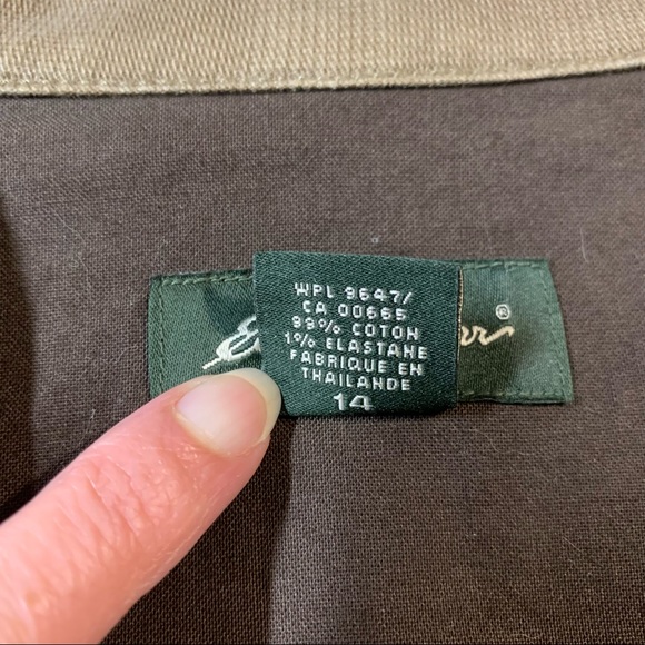 Eddie Bauer Blazer Jacket Coat Suit Sports Brown 14 - Picture 8 of 9